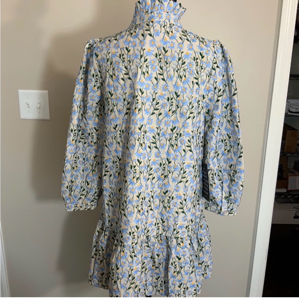 Tuckernut Floral Patterned Dress with Puff Sleeves - Picture 3 of 7